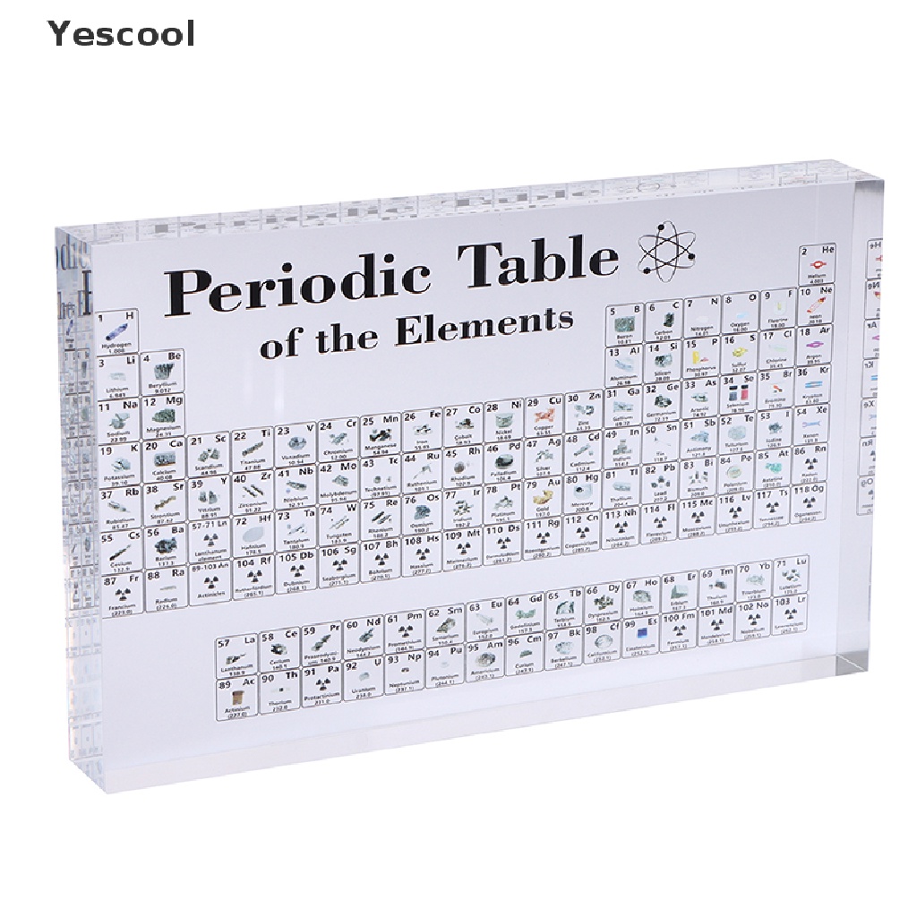 Yescool Tabel Periodik Kimia Bahan Akrilik Untuk Guru Sekolah