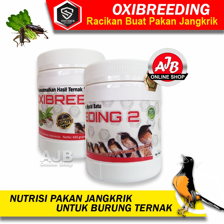 OXIBREEDING Pakan Khusus Jangkrik Untuk Burung Ternak Murai Batu