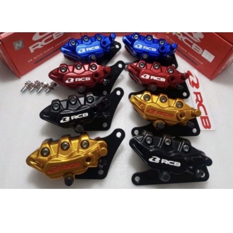 Kaliper set RCB S1 depan belakang full set PNP original racing boy - Charmoto