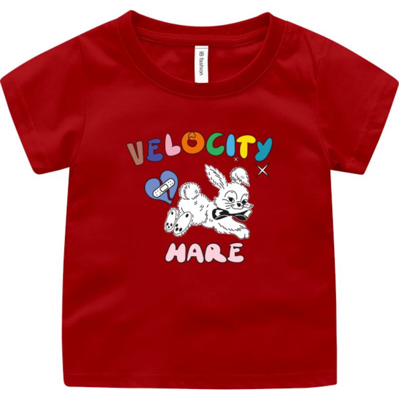 Kaos Anak Unisex Velo Kelinci T shirt Anak Laki Usia 2 Sampai 10 Tahun Atasan Anak Cewek