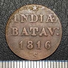 #1.IB. UANG KUNO / KOIN KUNO BELANDA INDIAE BATAV TAHUN 1816 H