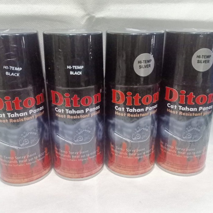 Pilok Pilox Cat Semprot DITON Premium 400cc Warna Glossy Doff Metalik (Clear, Black, White, dll)