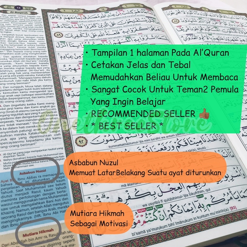 AlQuran Pemula Mudah Baca 30Juz Al Quran Tajwid Warna al qur'an Buku Filsafat Ilmu Alquran Hafalan Al quran Terjemah Perkata Majalah Al Quran Latin dan Terjemah alquran Terjemahan dan tajwid Warna Al quran Besar A4 alquran alqosbah alquran dan terjemahan