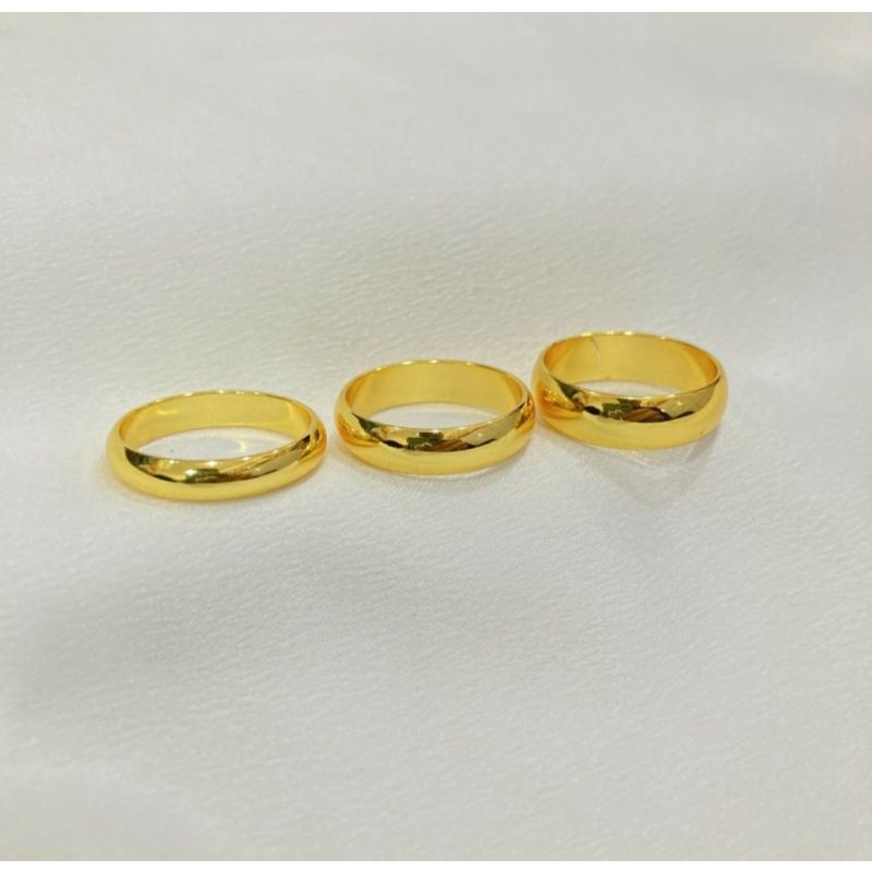 Cincin Koin / cincin perhiasan / warna gold 24k