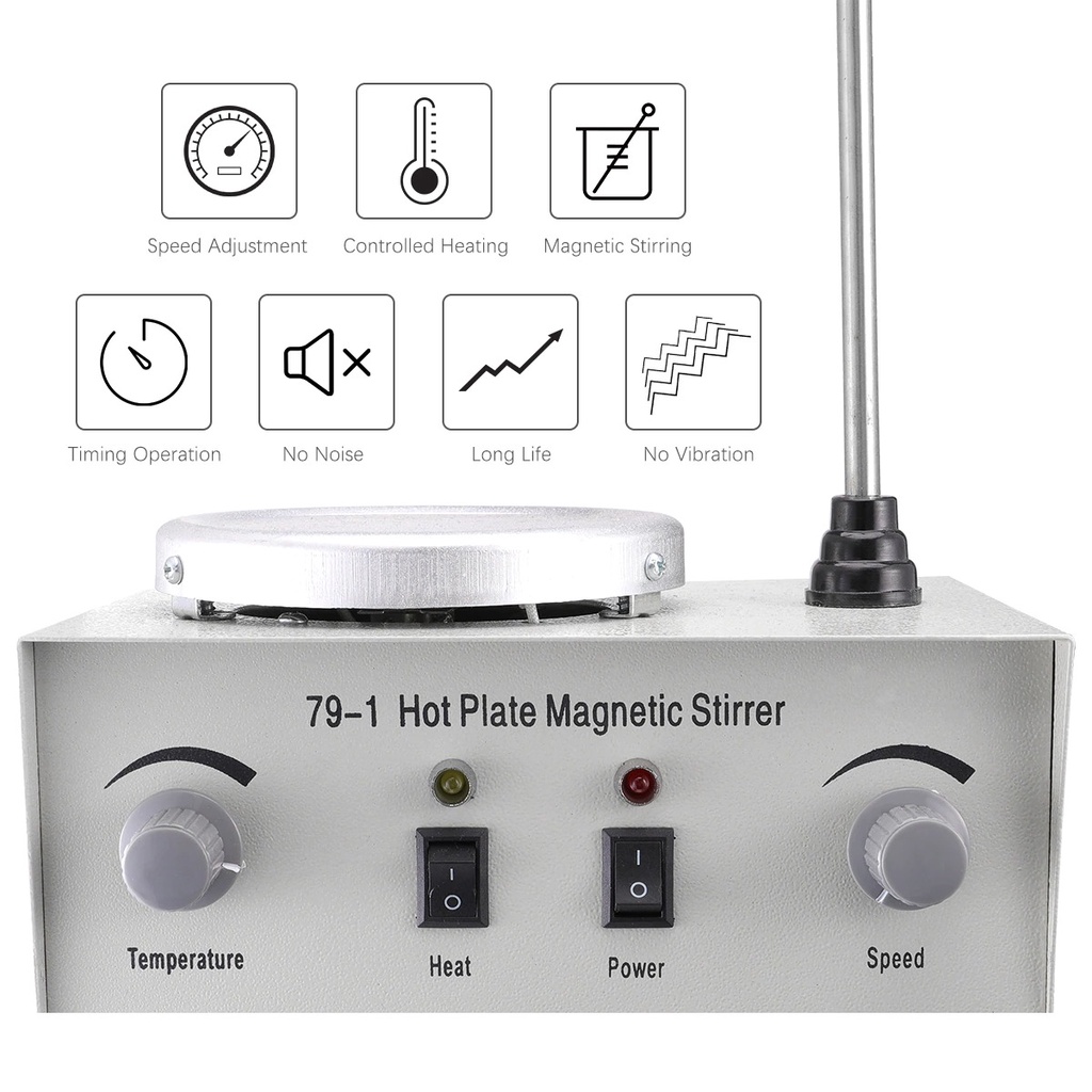 Magnetic hotplate Stirrer Hot Plate Magnetic Stirrer 79-1 Magnet Stirer Pemutar Lab Hotplate Laboratorium