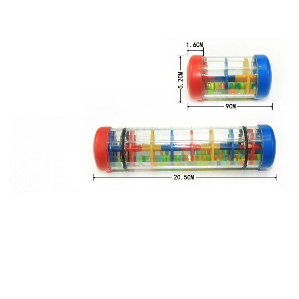 Lanfy Rainbow Jam Pasir Dekorasi Rumah Jam Pasir Timer Pendidikan Belajar Mainan Tangan Goyang Mainan Musik Tongkat Hujan Pendidikan Nstrumen Rainmaker