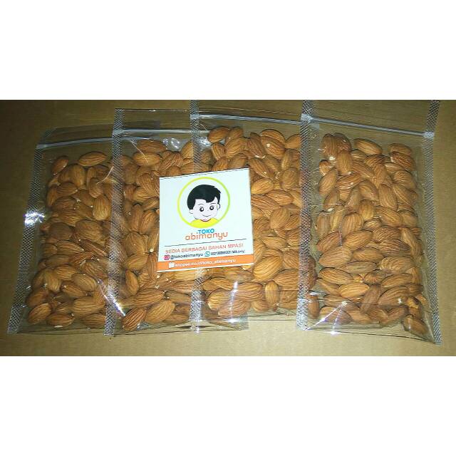 Jual Kacang Almond Panggang Utuh Whole Almond Roasted Shopee Indonesia 4145