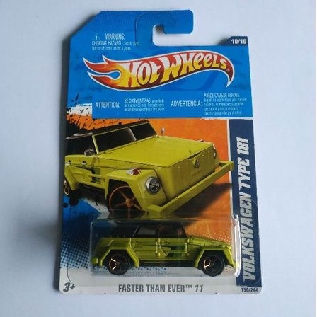 hotwheels hot wheels volkswagen type 181 hijau faster than ever
