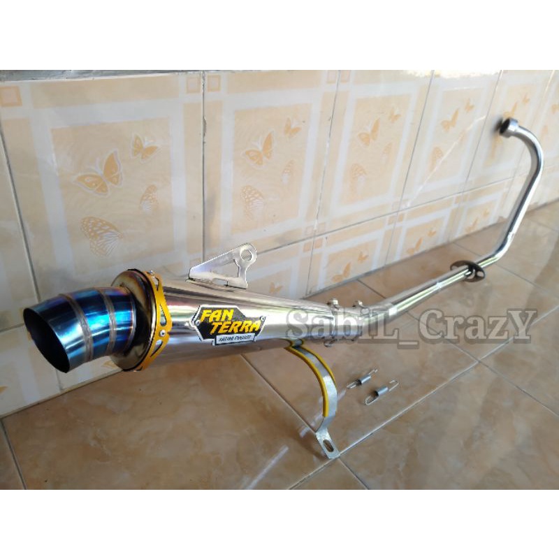 Knalpot Racing fanterra Satria Fu Jupiter MX new Jupiter MX old Knalpot panterra Satriya Fu Jupiter 
