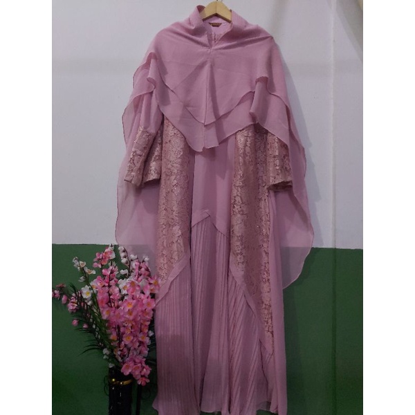 set syari brukat plisket by sulfina