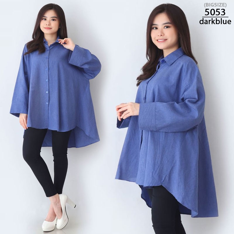 ARENA - Oversized Long Shirt Jumbo Wanita