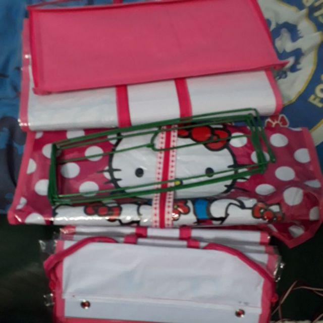 Free Ongkir Hanger Jilbab, Hanger Tas,  Hanger Sepatu Motif Hello Kity Resleting