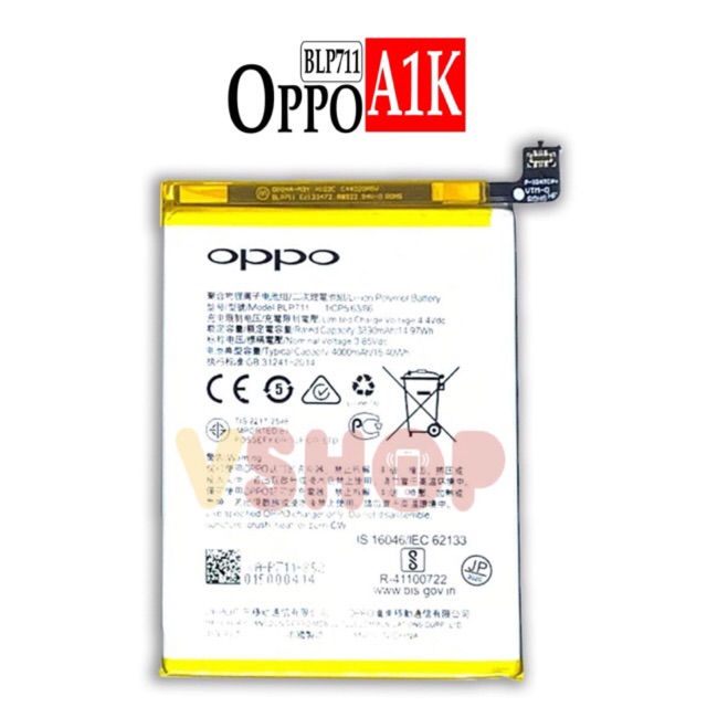 BATERAI BATRE FOR OPPO A1K - BLP711 BATTERY