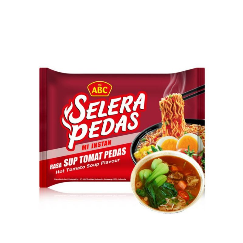 Jual Abc Selera Pedas Mi Instan Rasa Sup Tomat Pedas 70 Gr Shopee