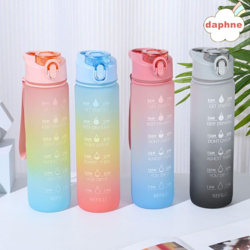 Botol Minum Motivasi 1 Liter Botol Minum Gradasi Botol Lucu 3 Warna