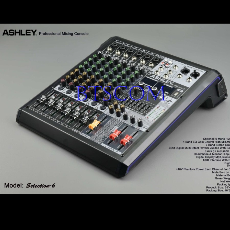 MIXER AUDIO ASHLEY SELECTION6 MIXER ASHLEY SELECTION 6