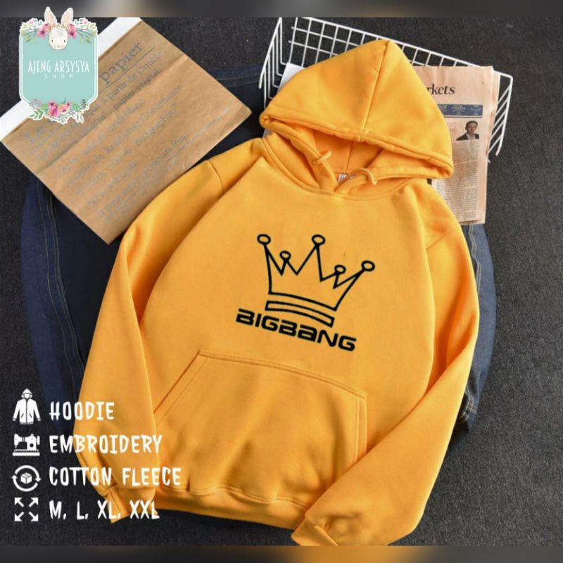 Jaket Hoodie Bordir Bigbang
