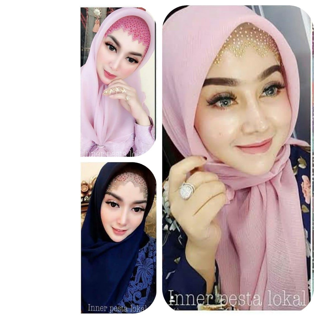 TERLARIS!!Ciput Tile Pesta - Ciput Pesta permata - Dalaman Jilbab - Payet Tile pengantin permata-1