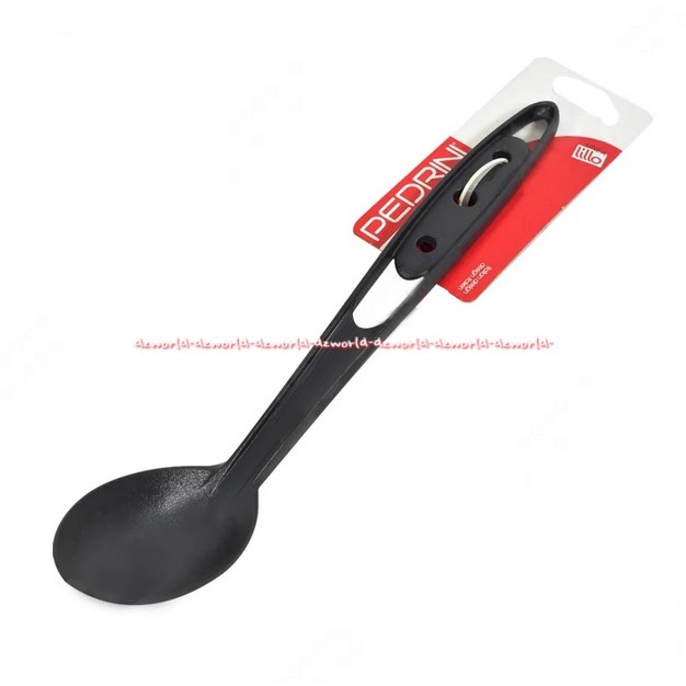 Pedrini Spoon Nylon For Non Stick Black Alat Sendok Centong Saji Panjang Peddrini Peddrinni Pedrinni