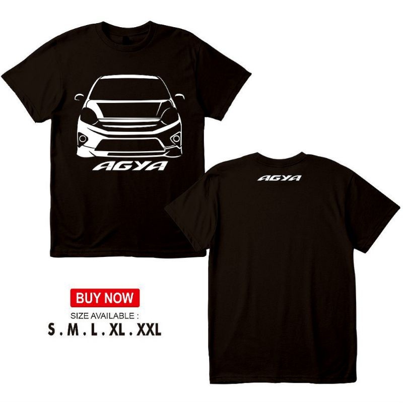 KAOS BAJU MOBIL TOYOTA AGYA  KAOS OTOMOTIF - HEBENSHOP