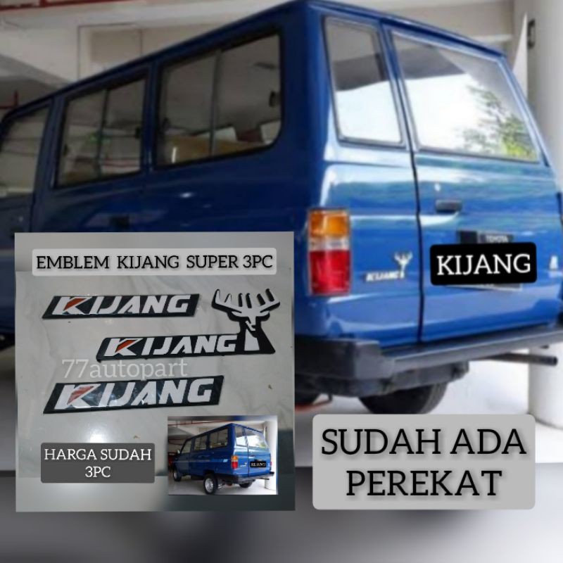 Emblem logo kijang super 3pc