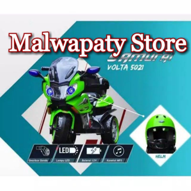 MOTOR ANAK AKI VOLTA SAMURAI/ REMOTE + HELM