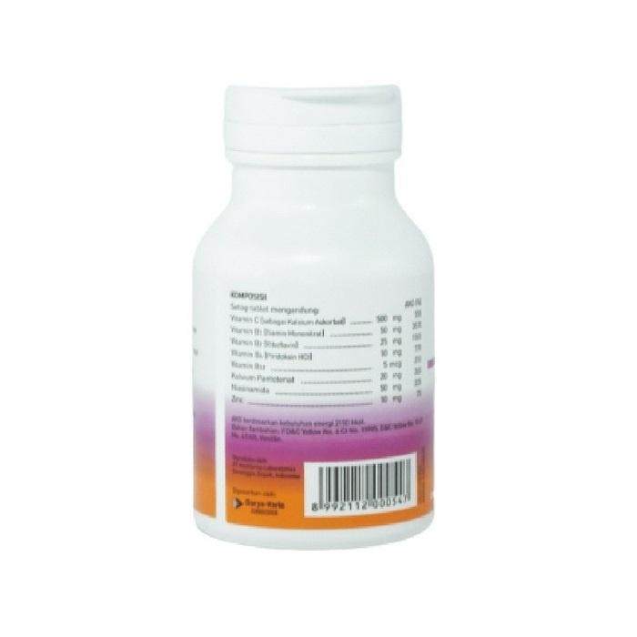 Enervon | Enervon Active Botol Tablet 30's | Vitamin C Multivitamin