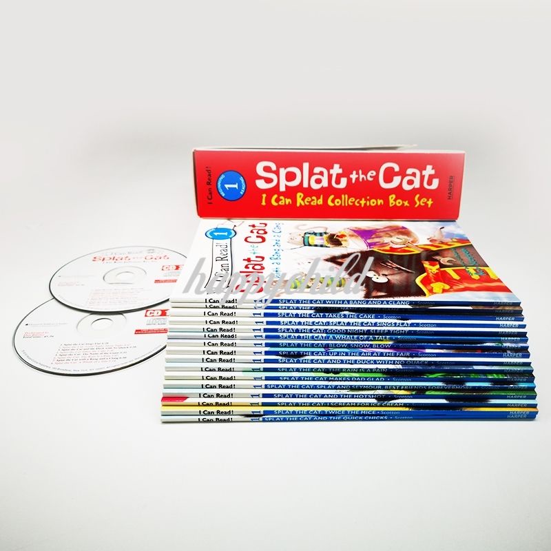 Splat the cat 16 books with 2 CD I can read level 1 full color buku import/buku anak/happychild