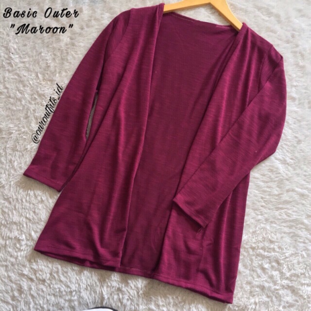 OUTER CARDIGAN WANITA KAOS // BASIC OUTER