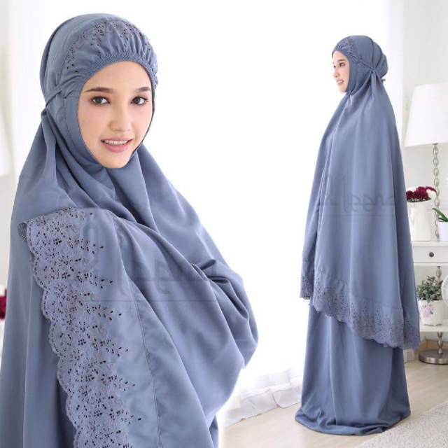 Mukena siti khadijah abu tua