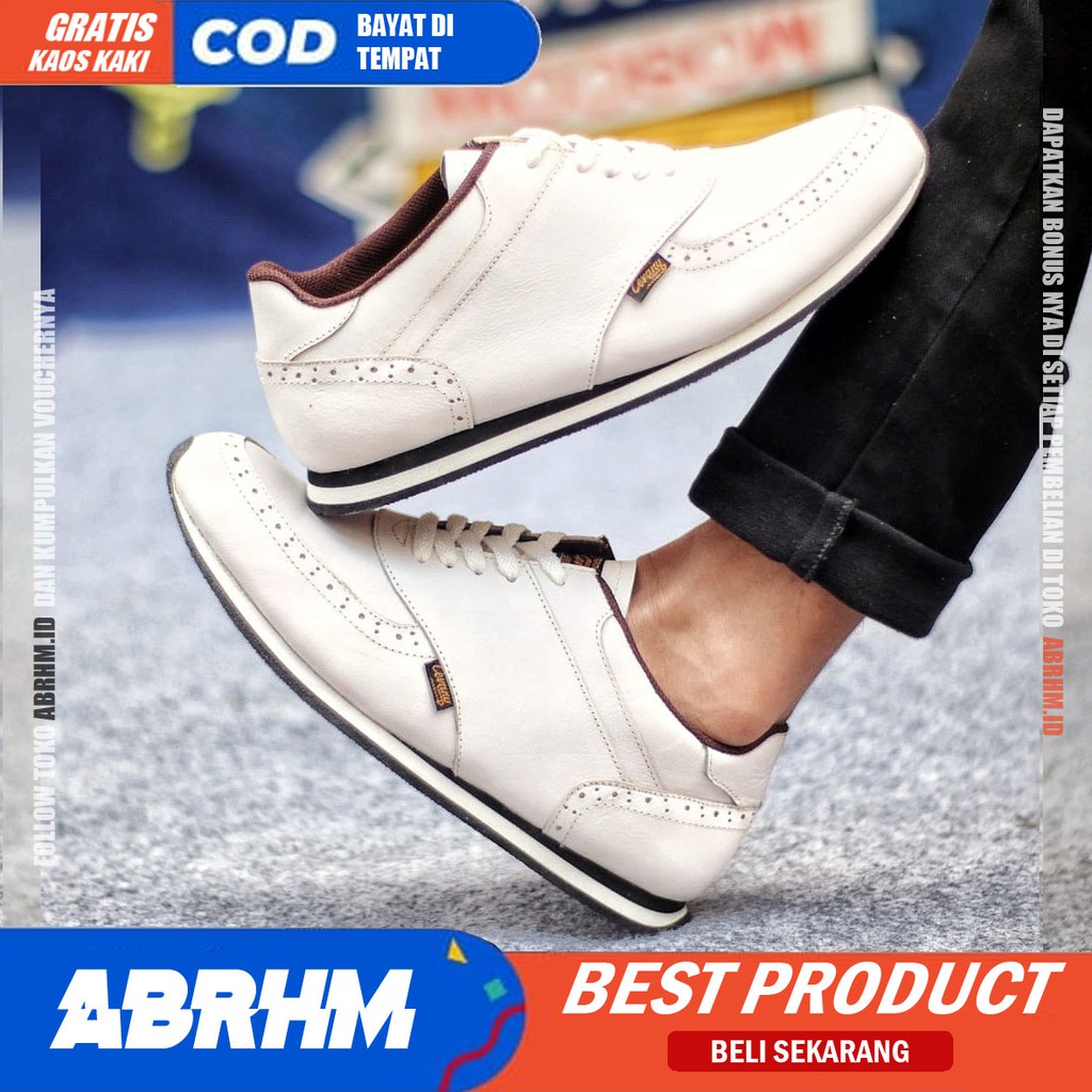 ABRHM X ERZA Sepatu Sneaker Pria Sepatu Pria Casual Sepatu Sneakers Cowok / Cowo Ori Sepatu Kasual Kerja Kuliah Gaya Santai Keren Kekinian Original Murah Terlaris