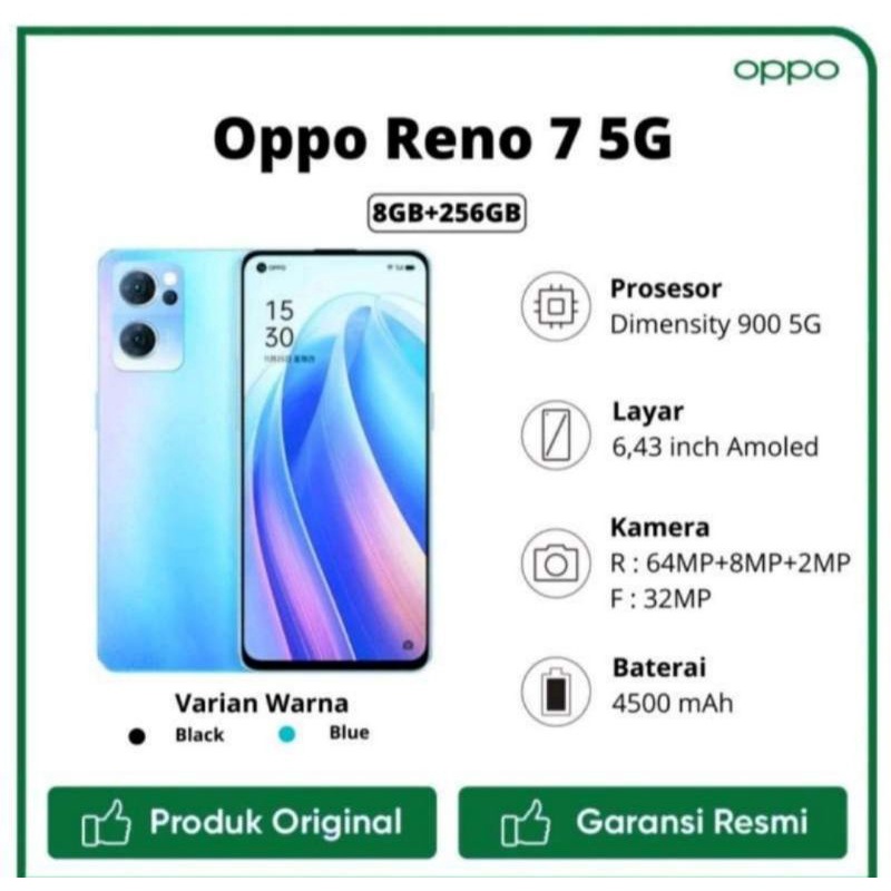 Oppo Reno 7 Ram 8/256 GB