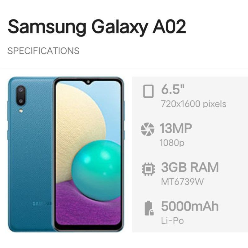 Samsung Galaxy A02 3/32GB