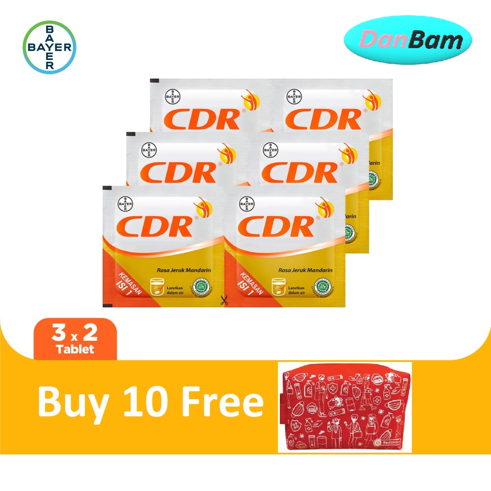 CDR Suplemen Kalsium Rasa Jeruk 3 x 2 Sachet