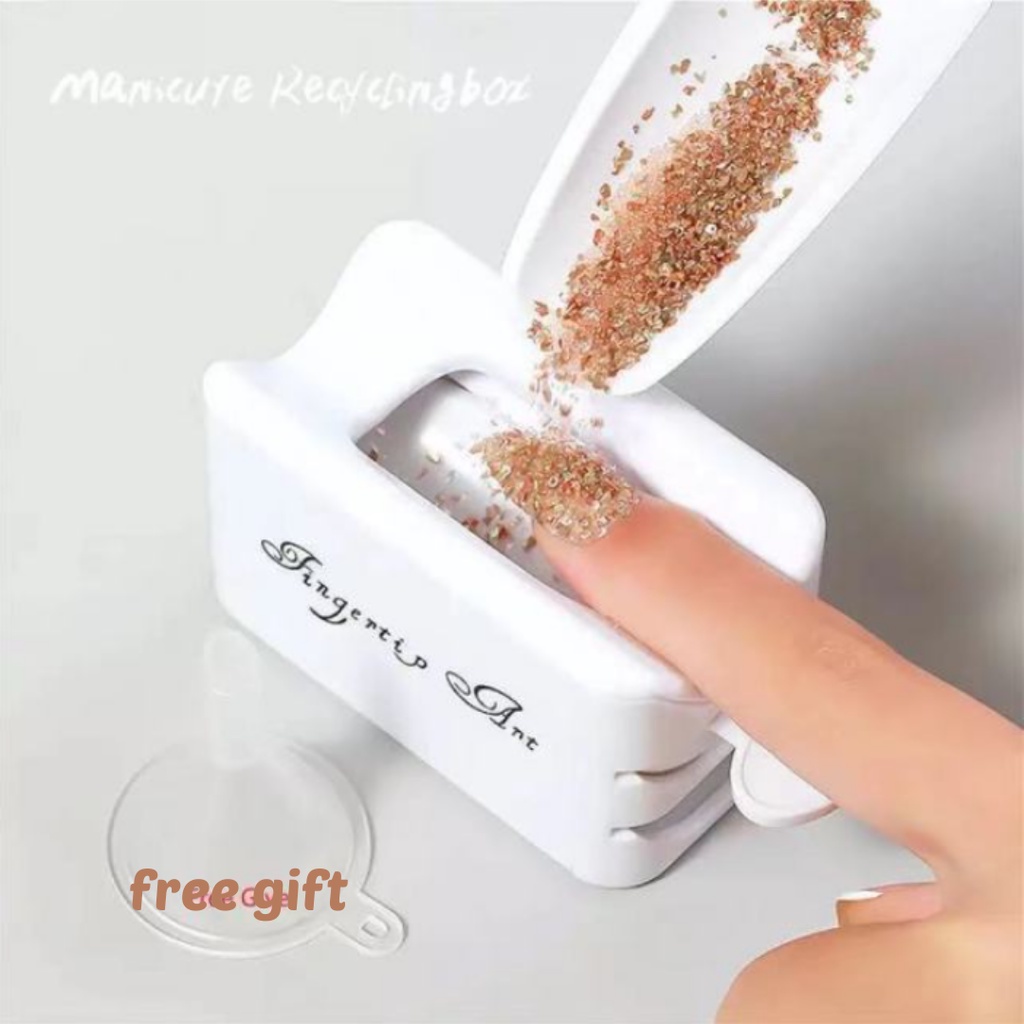 Glitter Powder Tray Set Wadah Untuk Gliter Dipping Powder Recycling