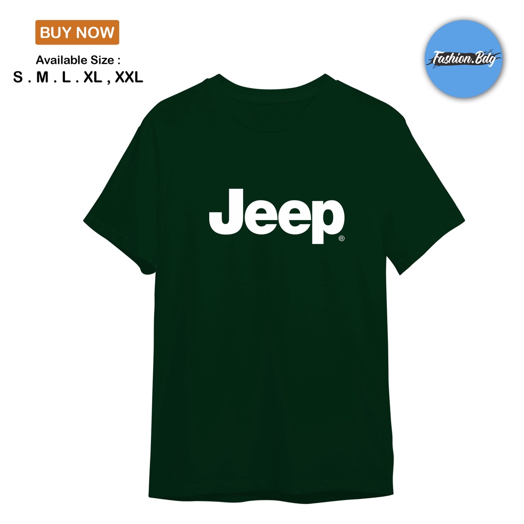 BAJU KAOS PRIA PENDEK BAJU JEEP KATUN TERLARIS