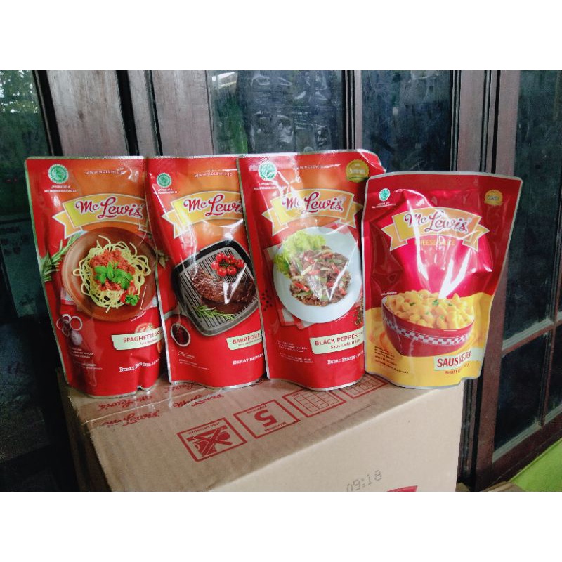 

Saus barbeque spaghetti blackpepper mclewis 310g mc lewis saos keju