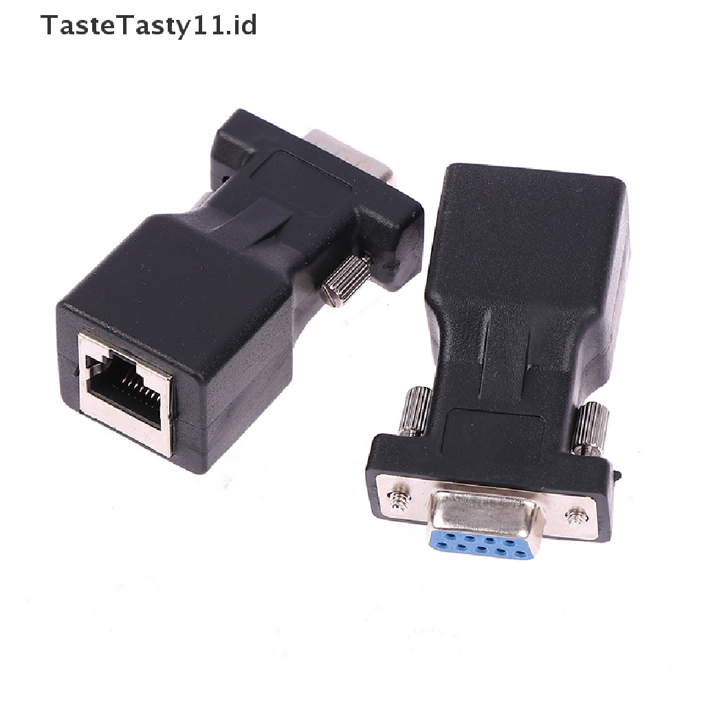 (TasteTasty) Db9 RS232 Adapter Konverter Port Male / Female Ke RJ45 Port Ethernet LAN