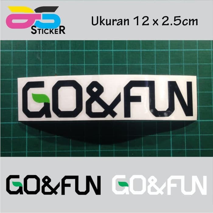 

Sticker / Stiker GO&FUN 12x2.5cm