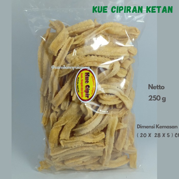 

Kue Cipiran Cipir Ketan Gurih Enak Renyah Camilan Kiloan 250 g