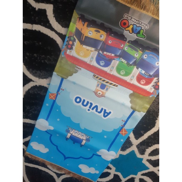 sajadah anak karakter SALE READY STOCK-Tayo-Arfino