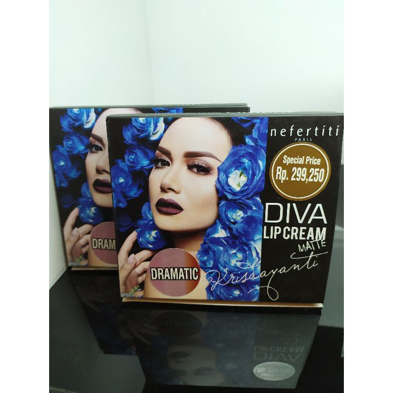 nefertiti paris lip cream matte ombre seri diva