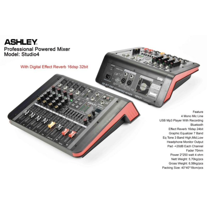 Power Mixer Ashley Studio 4 ORIGINAL Shopee Indonesia