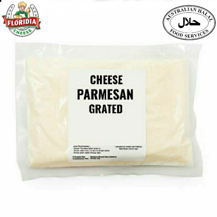 

Keju- Keju Parmesan Bubuk Floridia 100 Gr / Grated Parmesan Cheese -Keju.