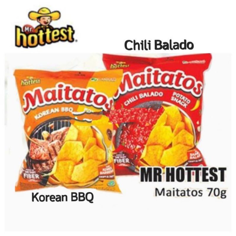 MAITATOS potato Snack balado / Korean bbq 70 gram