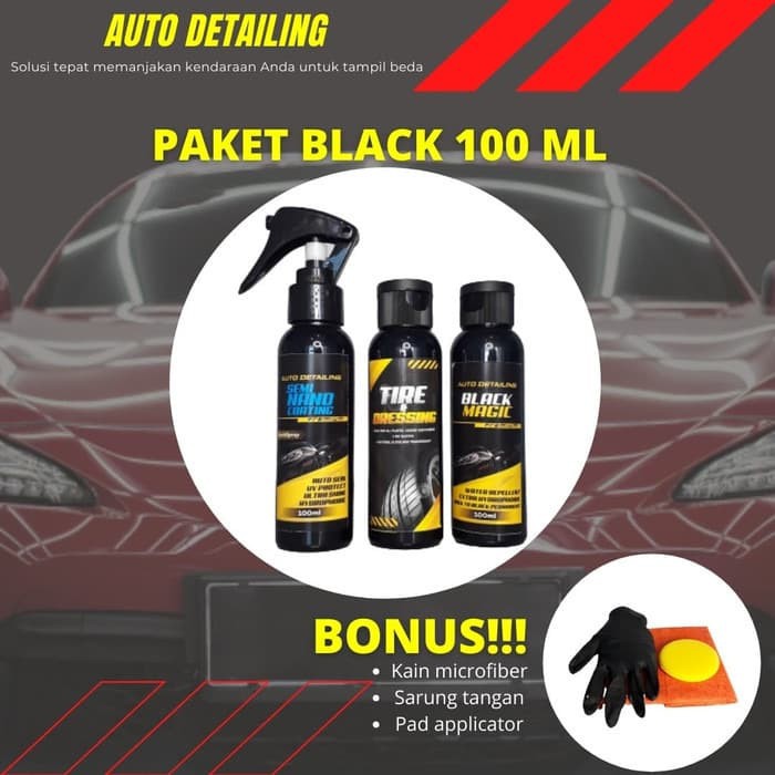 Auto Detailing Pengkilap Body Mobil dan Motor Penghitam Dashboard Mobil Serta Ban