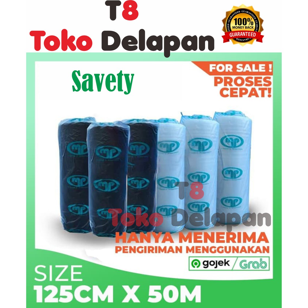 

BUBBLE WRAP ROLL 125x50 METER HITAM PUTIH BUBLE WRAP MULIAPACK FREE LAKBAN