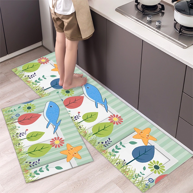 2in1 Kitchen Floor Mat / Keset Alas Lantai Rumah Dapur Anti Selip CMB