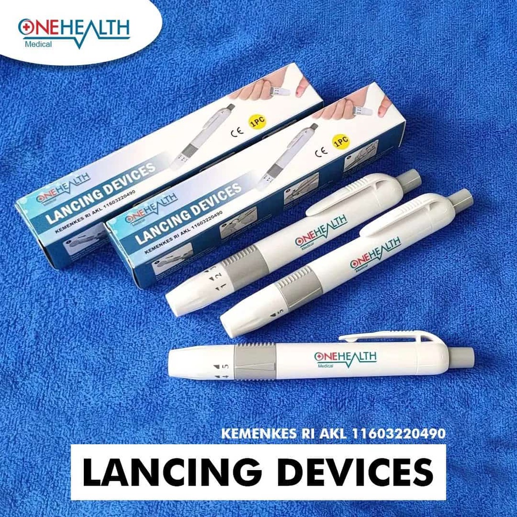 Jual Pen Lancet Lancing Device Onehealth Lancet Device Pen Bekam