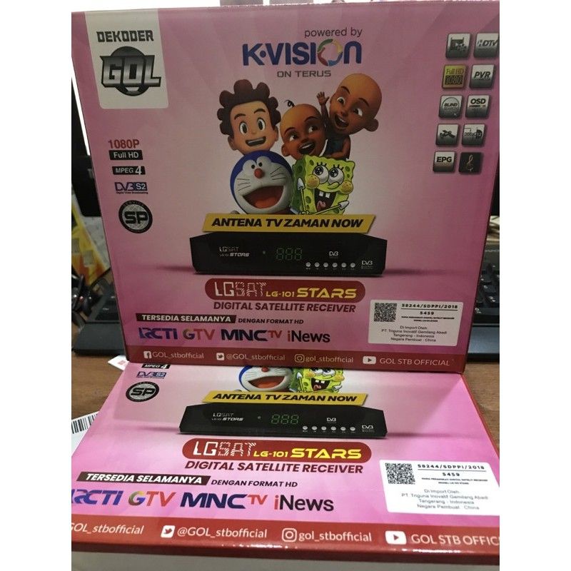 Receiver Lgsat Stars 101 Dekoder GOL ,Produk K vision,gratis MNC Group